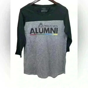 Hogwarts University Harry Potter 3/4 Sleeve T-Shirt Size Medium Wizarding World
